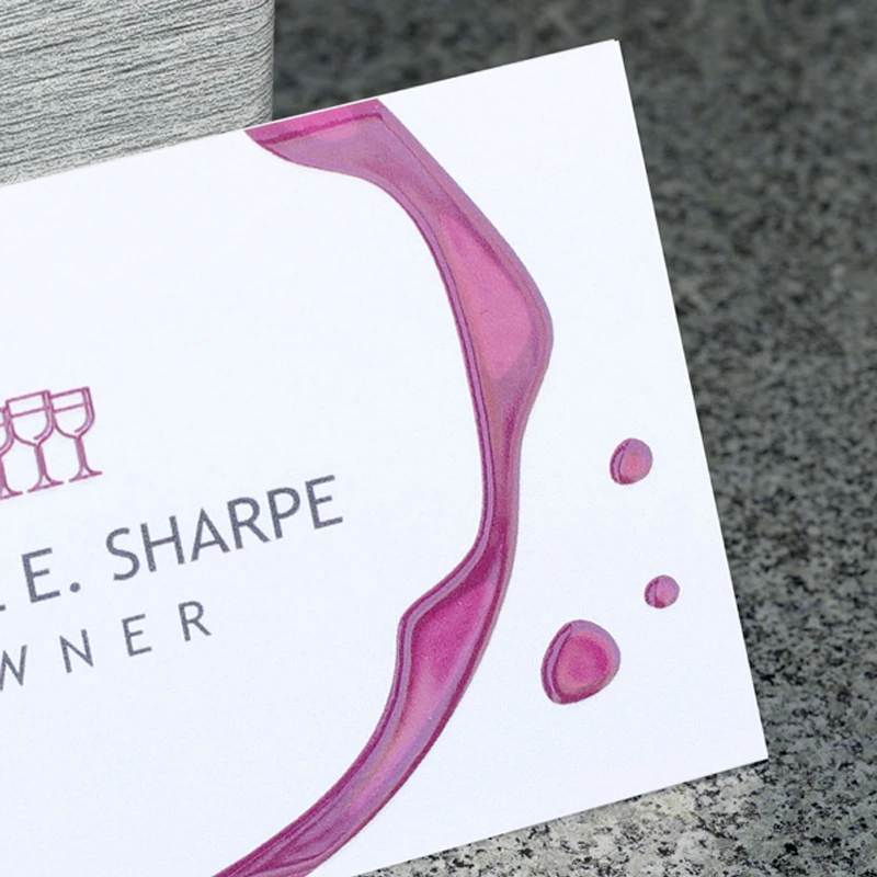 raised spot uv business cards